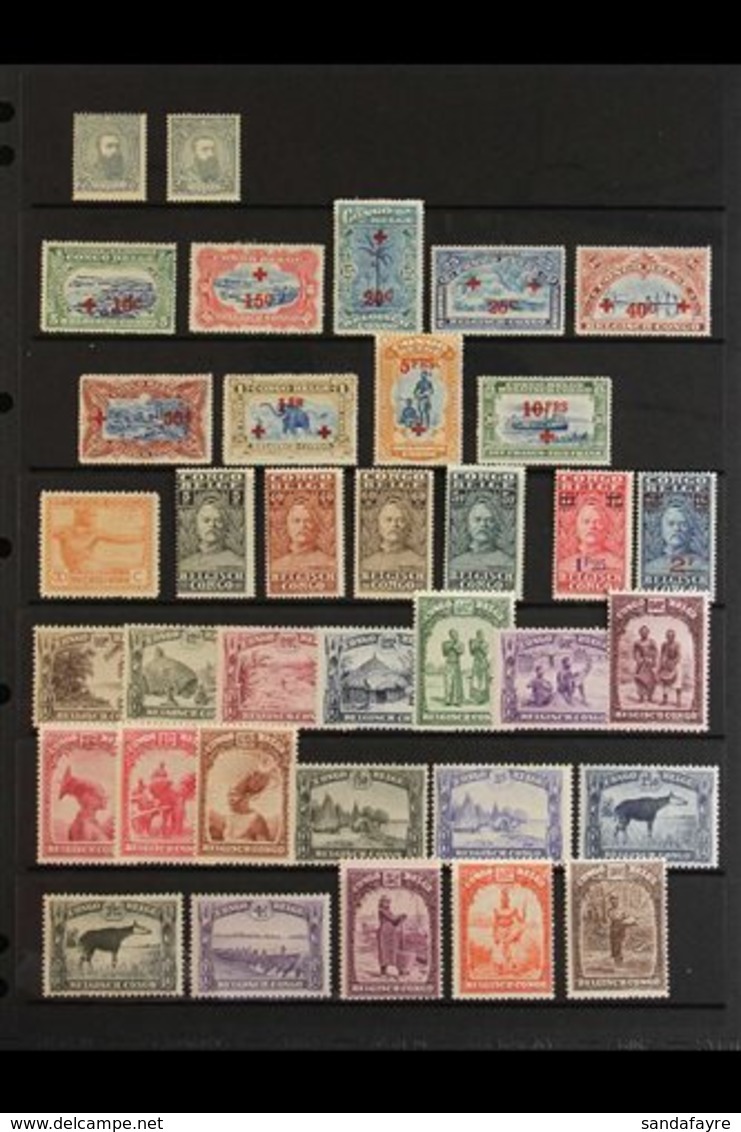 \Y BELGIAN CONGO\Y 1892-1941 MINT COLLECTION Presented On A Series Of Stock Pages That Includes 1892-4 25f & 50f (unissu - Other & Unclassified