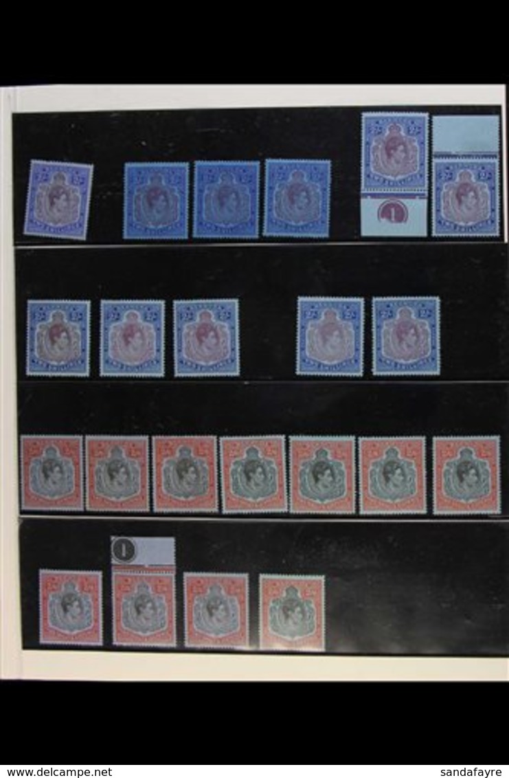 \Y 1938-53 KING GEORGE VI MINT KEY TYPES\Y An Attractive Assembly Of Mostly Fine Mint Stamps With 2s X11 Incl 1938 Perf  - Bermuda