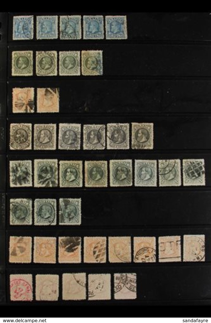 \Y 1881-1888 USED COLLECTION/ACCUMULATION\Y With Shades, Types & Postmark Interest Presented On Stock Pages, Includes 18 - Other & Unclassified