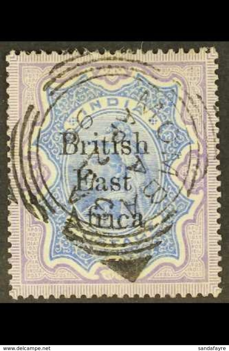 \Y 1895-96\Y 5r Ultramarine & Violet Overprint, SG 63, Very Fine Used With Fully Dated "Mombasa" Cancel, Very Fresh. For - Britisch-Ostafrika