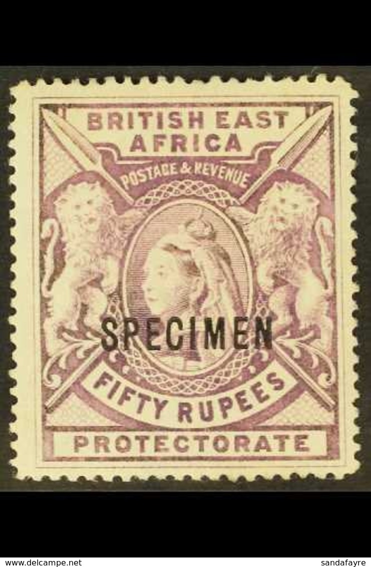 \Y 1897\Y 50r Mauve, Watermark Reversed, Overprinted "SPECIMEN", SG 99xs, Fine Mint. For More Images, Please Visit Http: - Afrique Orientale Britannique