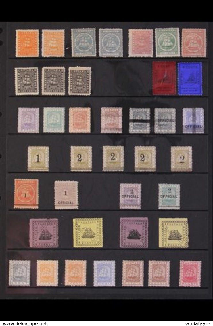 \Y 1863-1910 VALUABLE OLD TIME MINT COLLECTION. CAT £4200+\Y A Most Attractive, Old Time Collection Presented On Protect - British Guiana (...-1966)