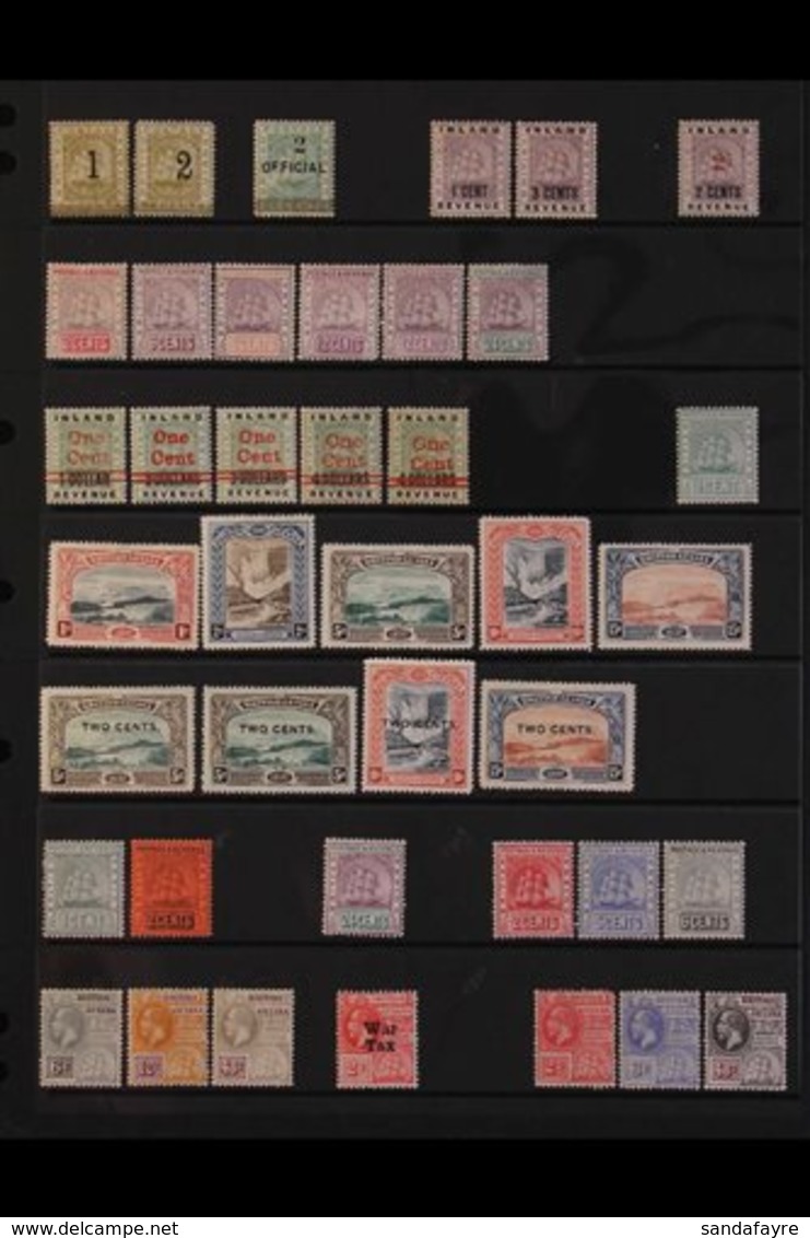 \Y 1881-1935 OLD TIME MINT COLLECTION.\Y An Attractive Mint Assembly With Many Complete Sets And Better Values Including - Britisch-Guayana (...-1966)