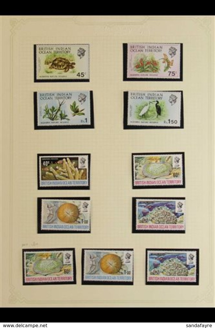 \Y 1968-1973 ALL DIFFERENT COLLECTION\Y Never Hinged Mint And Very Fine Used. With 1968 Overprinted Definitive Sets Both - British Indian Ocean Territory (BIOT)