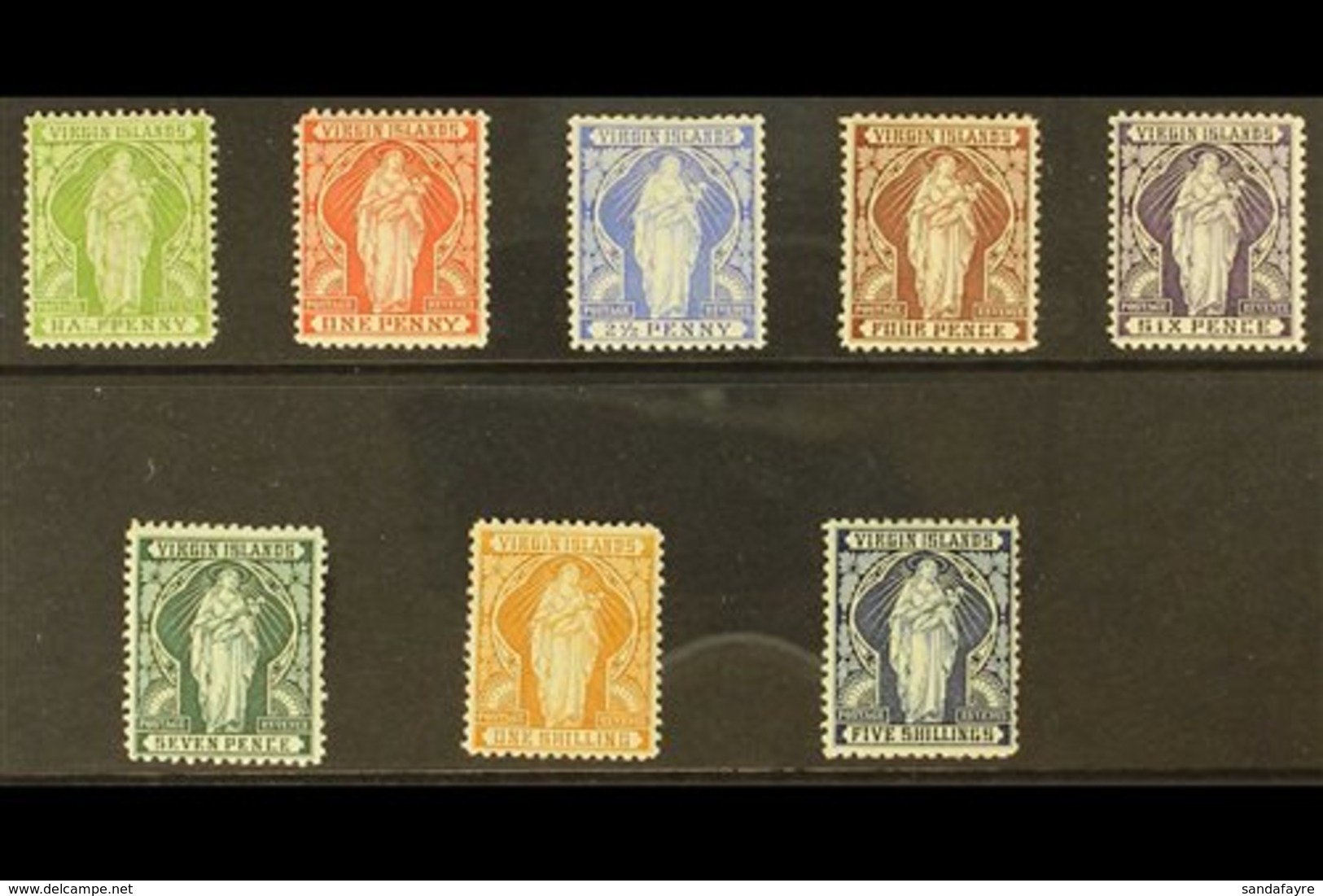\Y 1899\Y Virgin Complete Set, SG 43/50, Very Fine Mint. Lovely! (8 Stamps) For More Images, Please Visit Http://www.san - Iles Vièrges Britanniques