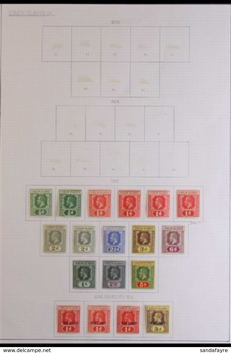 \Y 1913-1967 DELIGHTFUL MINT COLLECTION\Y Generally Fine/ Very Fine Condition. With KGV Including 1913-19 Definitive Set - Iles Vièrges Britanniques