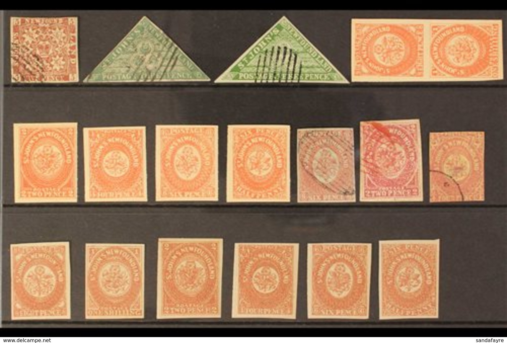 \Y 1850's-1860's FORGERIES.\Y All Different Group Of Unused And 'used' Forgeries On Stock Cards, Mostly Good To Fine Con - Sonstige & Ohne Zuordnung