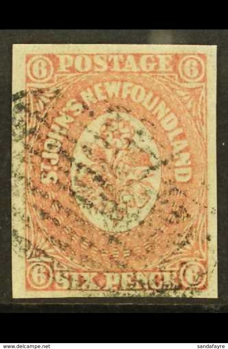 \Y 1862\Y 6d Rose Lake, SG 20, Very Fine Used With Good Margins All Round. For More Images, Please Visit Http://www.sand - Sonstige & Ohne Zuordnung