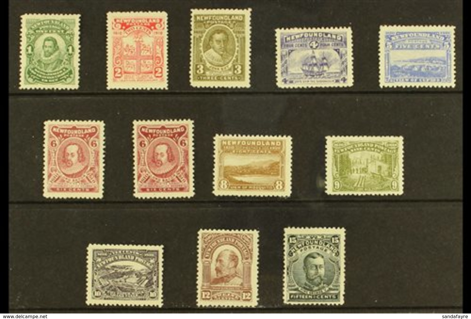 \Y 1910\Y Tercentenary Of Colonization Complete Set Perf 12, SG 95/105, Including Both Types 6c, Fine Fresh Mint. (12 St - Sonstige & Ohne Zuordnung