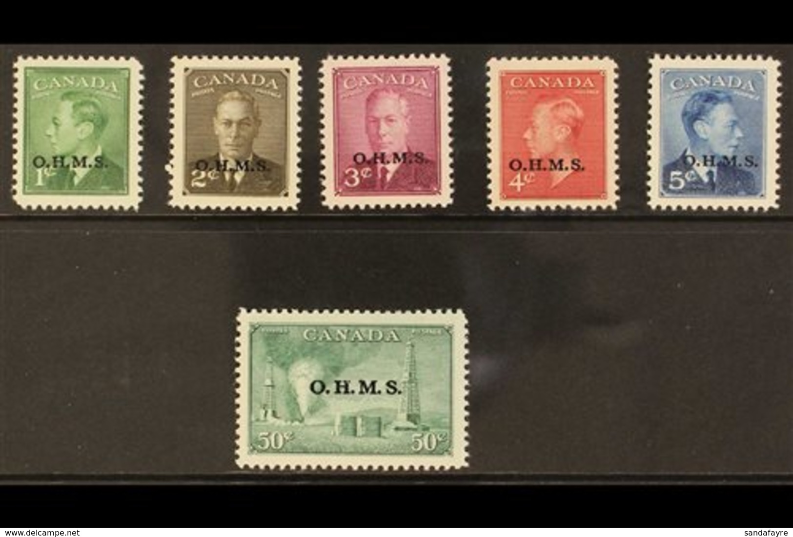 \Y OFFICIALS\Y 1949-50 Complete Set With "O.H.M.S." Overprints, SG O172/O177, Never Hinged Mint. (6 Stamps) For More Ima - Sonstige & Ohne Zuordnung