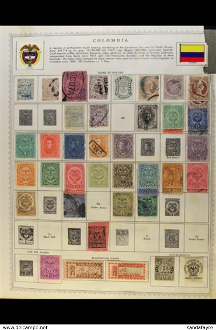 \Y 1862-1962 MINT AND USED COLLECTION\Y On Printed Album Pages, Generally All Different, And Which Includes A Few Early  - Colombia