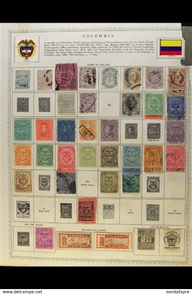 \Y 1862-1962 MINT AND USED COLLECTION\Y On Printed Album Pages, Generally All Different, And Which Includes A Few Early  - Colombie