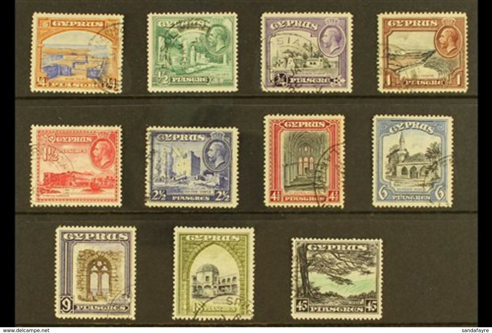 \Y 1934\Y Definitives Complete Set, SG 133/43, Very Fine Used. (11 Stamps) For More Images, Please Visit Http://www.sand - Other & Unclassified