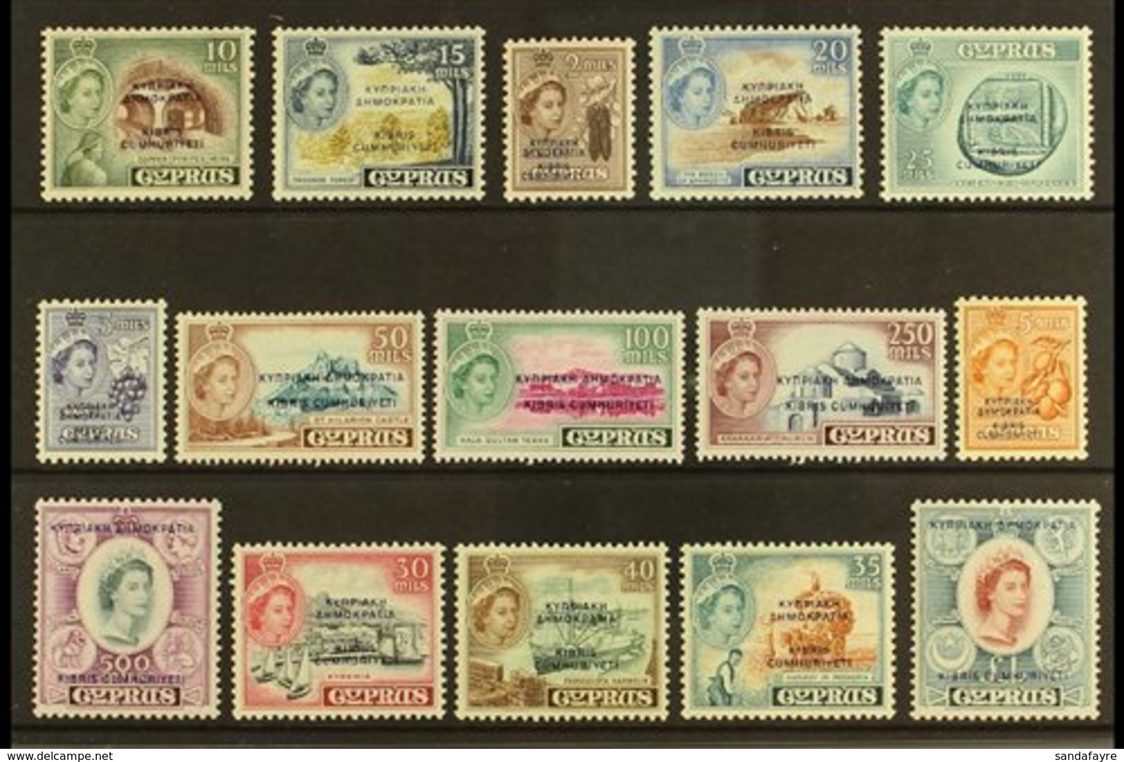 \Y 1960-61\Y Definitive Complete Set, SG 173/87, Very Fine Mint (15 Stamps) For More Images, Please Visit Http://www.san - Other & Unclassified