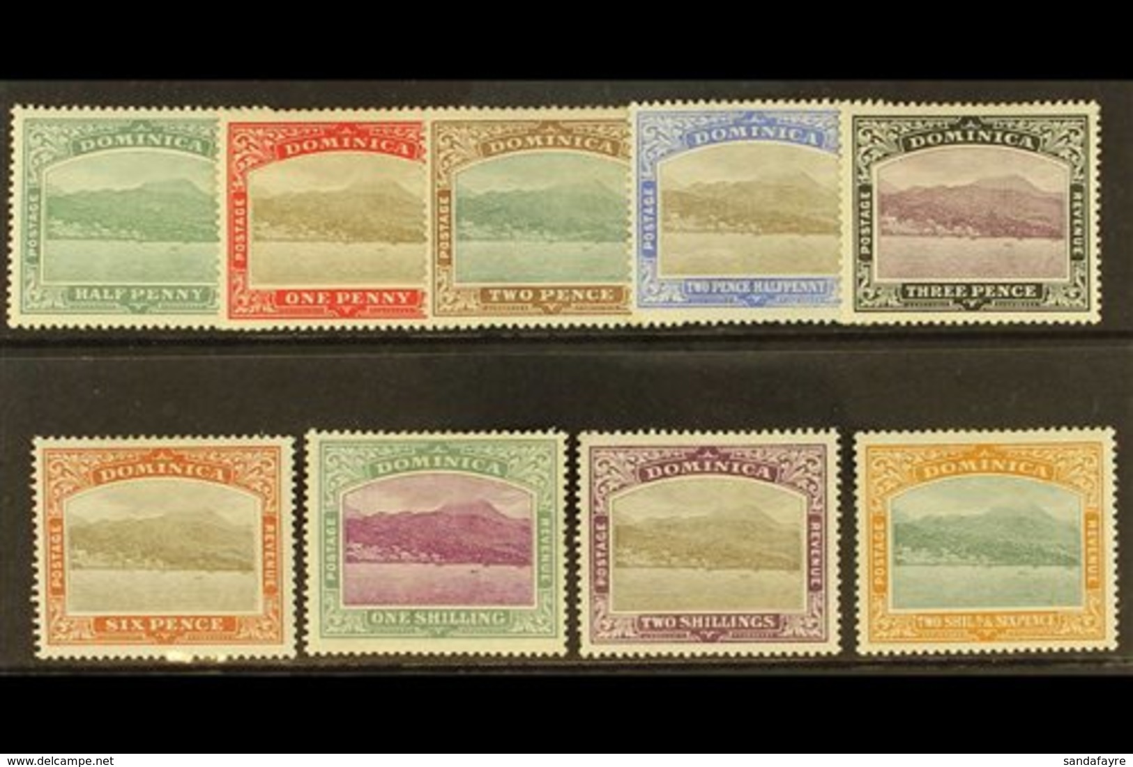 \Y 1903\Y Rosea From The Sea Set To 2s 6d, SG 27/35, Fine To Very Fine Mint. (9 Stamps) For More Images, Please Visit Ht - Dominica (...-1978)