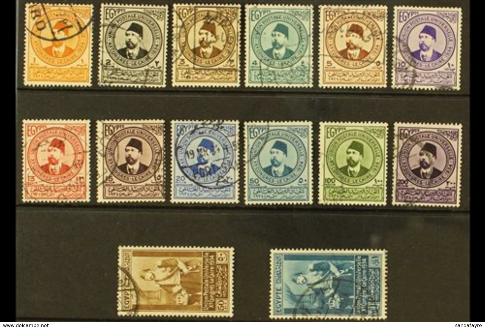 \Y 1934\Y Universal Postal Union (UPU) Congress Complete Set, SG 219/32, Very Fine Used, Fresh & Attractive. (14 Stamps) - Sonstige & Ohne Zuordnung