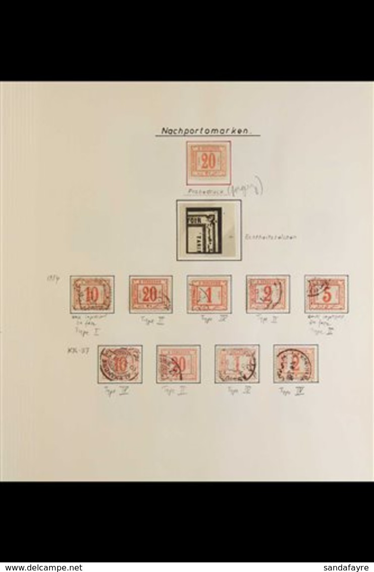 \Y POSTAGE DUES\Y 1884-1952. A SEMI-SPECIALIZED COLLECTION Presented On A Series Of Album Pages With A Mint & Used Range - Other & Unclassified