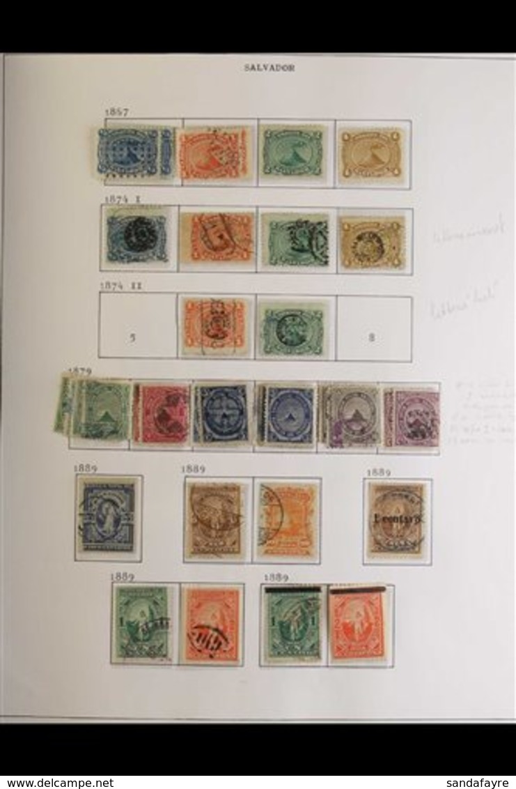 \Y 1867-1960 ATTRACTIVE COMPREHENSIVE COLLECTION\Y In An Album, Mint & Used Stamps (sometimes Both Examples), Includes 1 - El Salvador