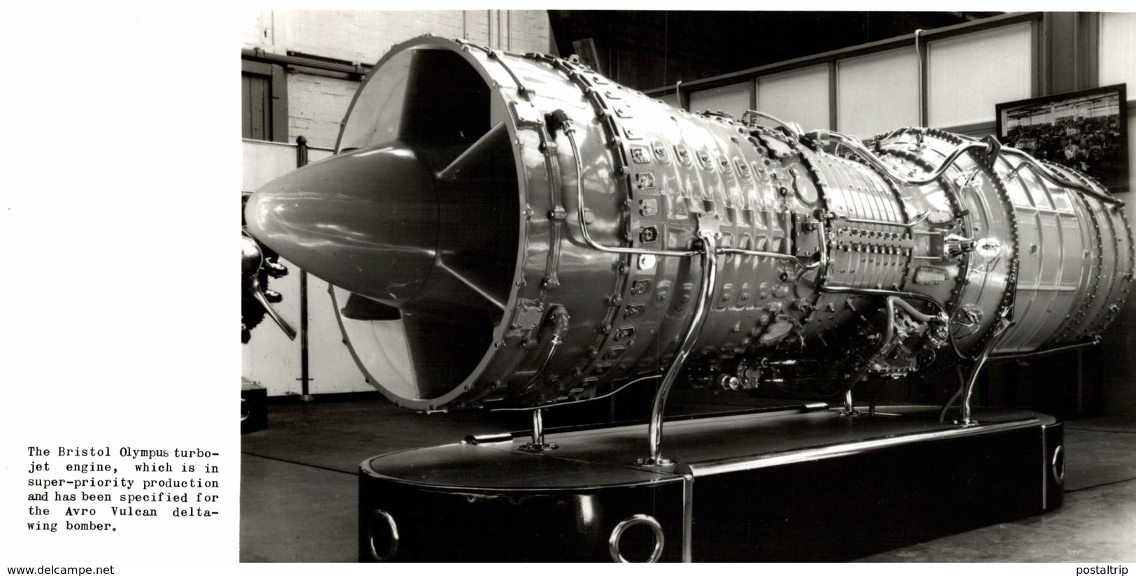 BRISTOL OLYMPUS TURBOJET ENGINE  20 * 11  CM Aviation, AIRPLAIN, AVION AIRCRAFT - Aviación