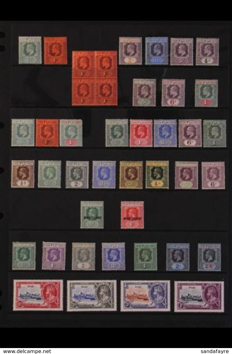 \Y 1903-36 OLD TIME MINT COLLECTION\Y Presented On A Stock Page That Includes 1903 CA Wmk Set To 1s Inc A Nhm 1d Block O - Fidji (...-1970)