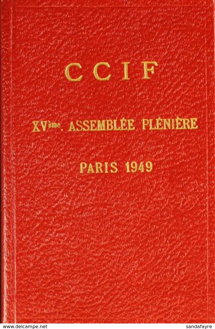 \Y 1949 PRESENTATION BOOK.\Y Small Special Printed Stockbook For The Delegates Of The 15th Assembly Of The CCIF (Interna - Sonstige & Ohne Zuordnung