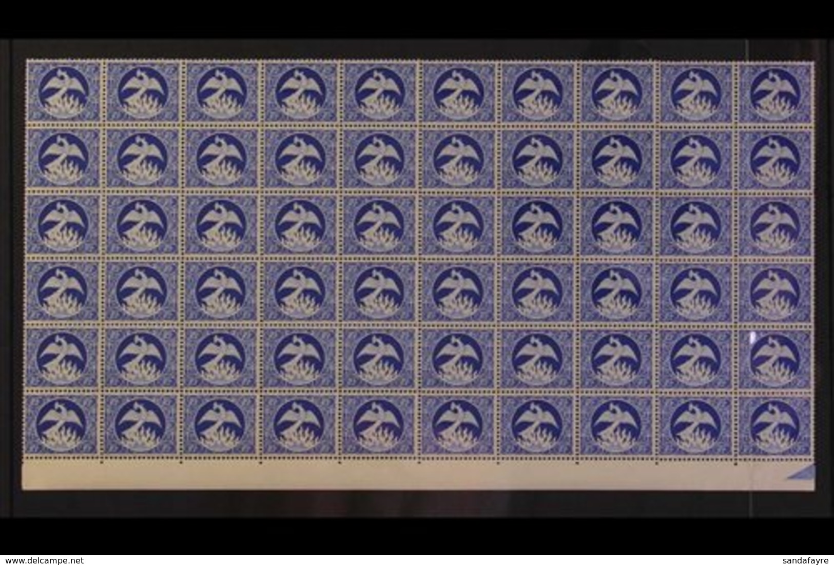 \Y TIMBRES D'EPARGNE\Y SAVING STAMPS 1945 (-) Blue 'Phenix' - Phoenix Rising From The Ashes, Maury 701N, Never Hinged Mi - Sonstige & Ohne Zuordnung