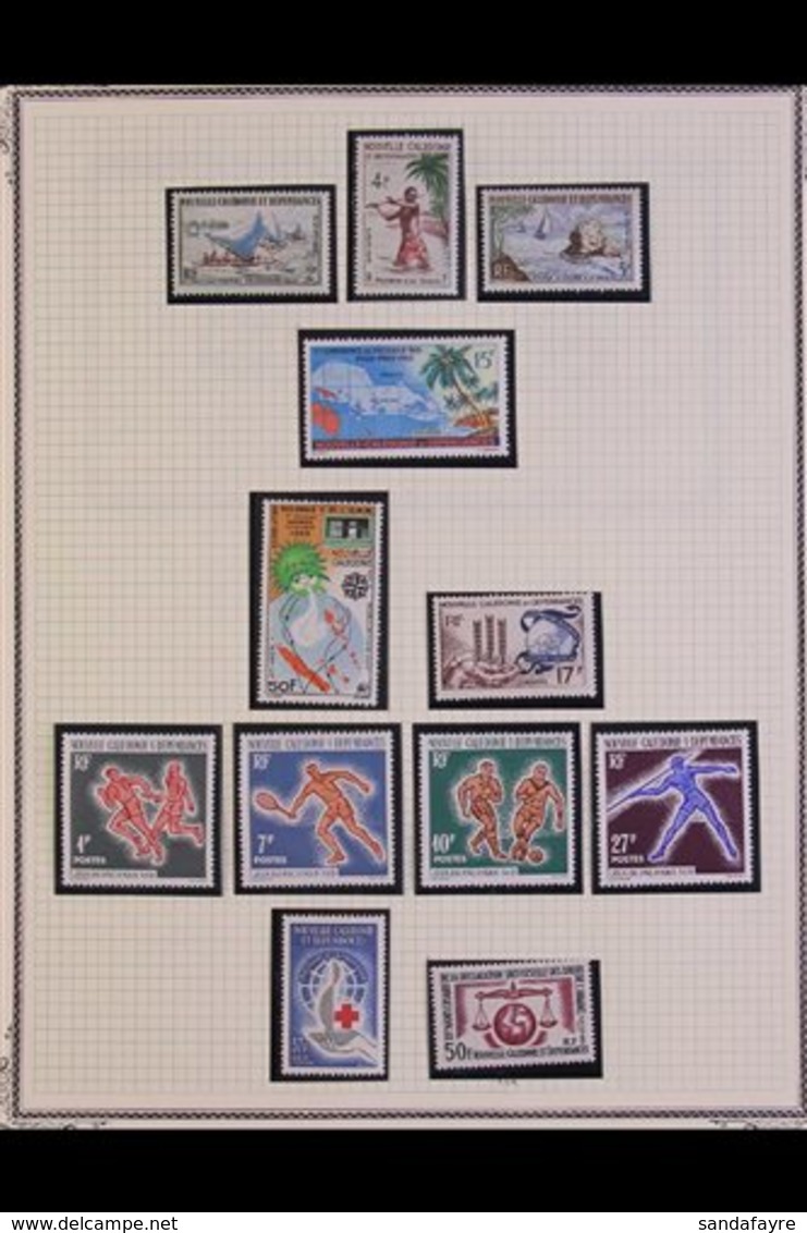 \Y NEW CALEDONIA\Y 1962-1985 ALL DIFFERENT NEVER HINGED MINT COLLECTION Presented On Album Pages. A Beautiful Postal Iss - Other & Unclassified