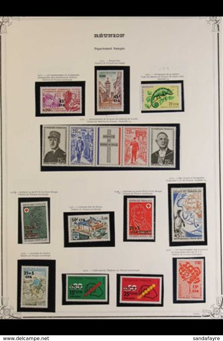 \Y REUNION\Y 1963-1974 All Different Never Hinged Mint Collection. A Largely Complete Run Of Postage Issues, Plus Postag - Autres & Non Classés