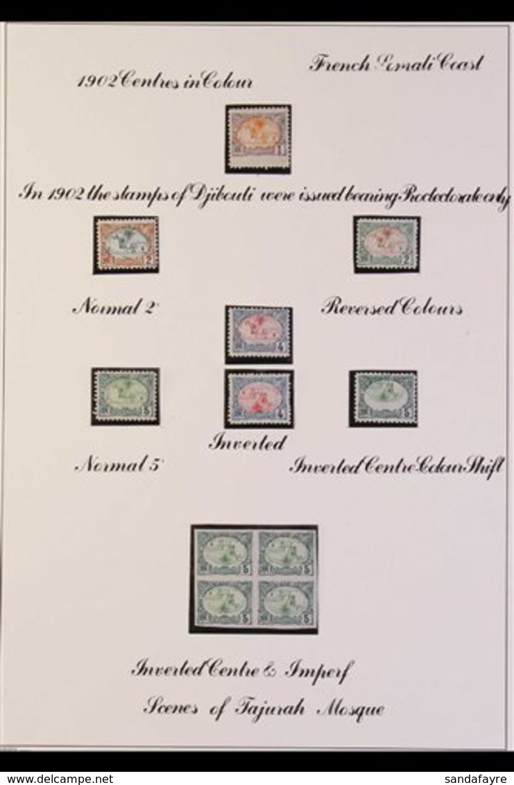 \Y SOMALI COAST\Y 1902-03 "CENTRES IN COLOUR" ISSUES Fine Mint Or Never Hinged Mint Collection Nicely Written Up On Page - Sonstige & Ohne Zuordnung