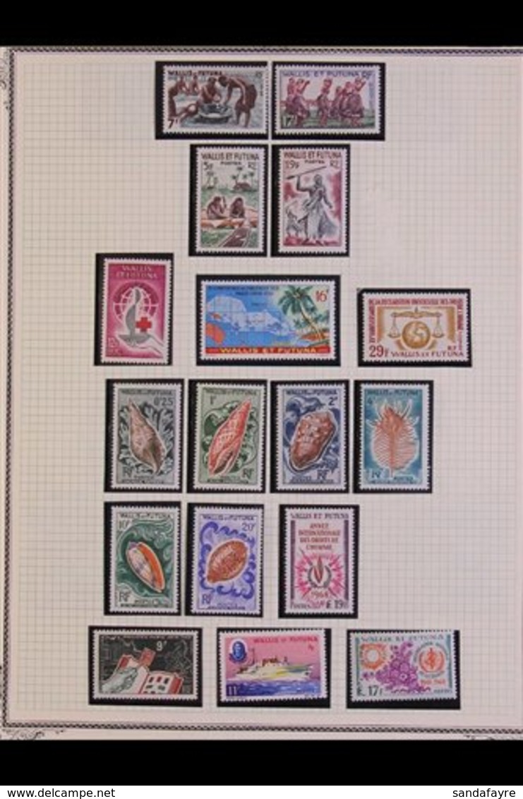 \Y WALLIS & FUTUNA ISLANDS\Y 1960-1986 ALL DIFFERENT NEVER HINGED MINT COLLECTION Presented In Mounts On Album Pages, Hi - Sonstige & Ohne Zuordnung