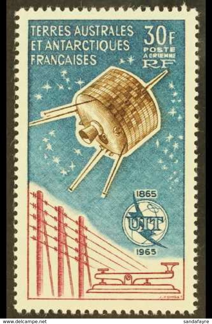 \Y T.A.A.F.\Y 1965 30f I.T.U. Centenary, Airmail Issue Yvert 9, Never Hinged Mint. For More Images, Please Visit Http:// - Other & Unclassified