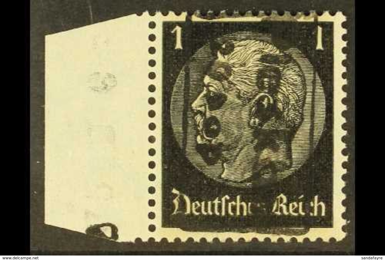\Y PLESKAU\Y 1941 20k On 1pf Black With Black Overprint, Michel 1a, Very Fine Mint. For More Images, Please Visit Http:/ - Other & Unclassified