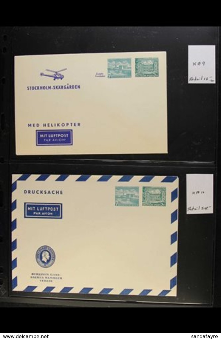 \Y AIRMAIL POSTAL STATIONERY PRINTED TO PRIVATE ORDER\Y 1952-1978 All Different Very Fine Unused Collection On Stock Pag - Sonstige & Ohne Zuordnung