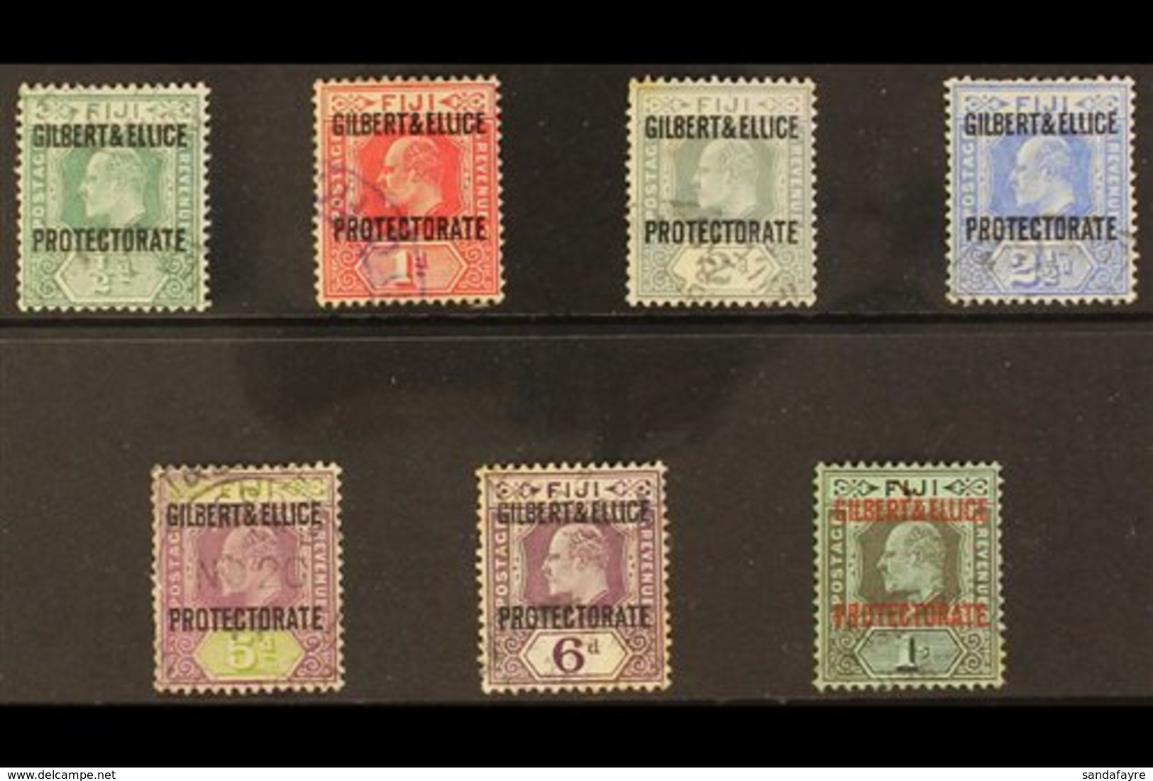 \Y 1911\Y Set Complete, SG 1/7, Fine Used, A Few Minor Faults (7 Stamps) For More Images, Please Visit Http://www.sandaf - Gilbert & Ellice Islands (...-1979)