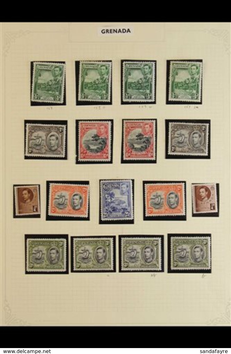 \Y 1937-1951 KGVI  VERY FINE MINT COLLECTION.\Y Neatly Presented In Mounts On Album Pages & Inc 1938-52 Definitives All  - Grenade (...-1974)