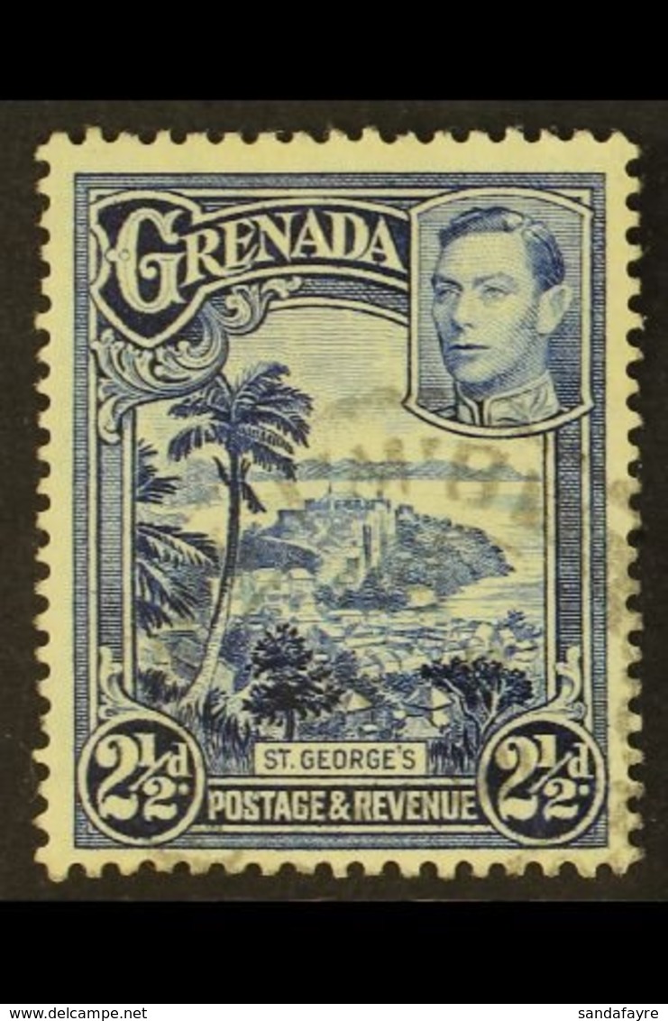 \Y 1938\Y 2½d Bright Blue, Geo VI, Variety "perf 12½ X 13½", SG 157a, Very Fine Used. For More Images, Please Visit Http - Grenade (...-1974)