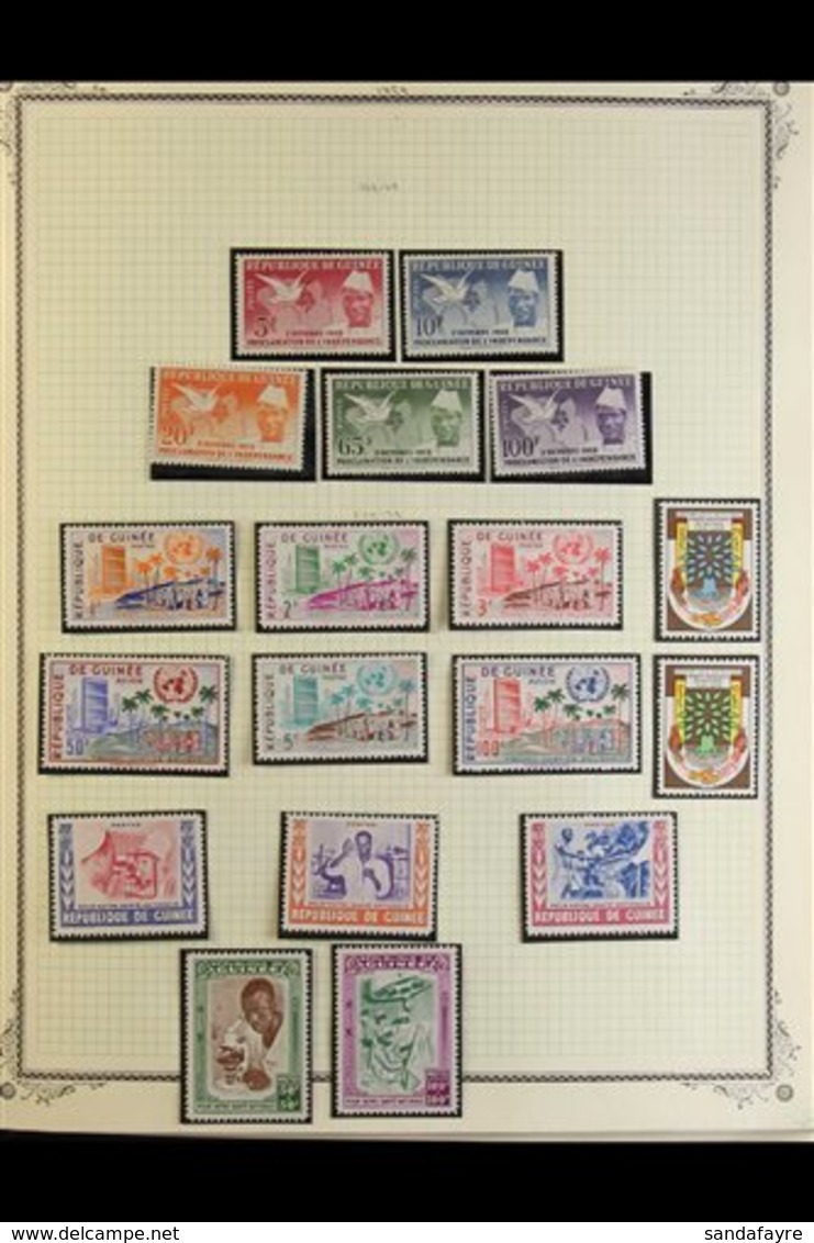 \Y 1958-1983 NHM POSTAL ISSUES - EX "ALPHONSE" COLLECTION.\Y A Most Attractive, Chiefly ALL DIFFERENT Collection Of Comp - Guinée (1958-...)