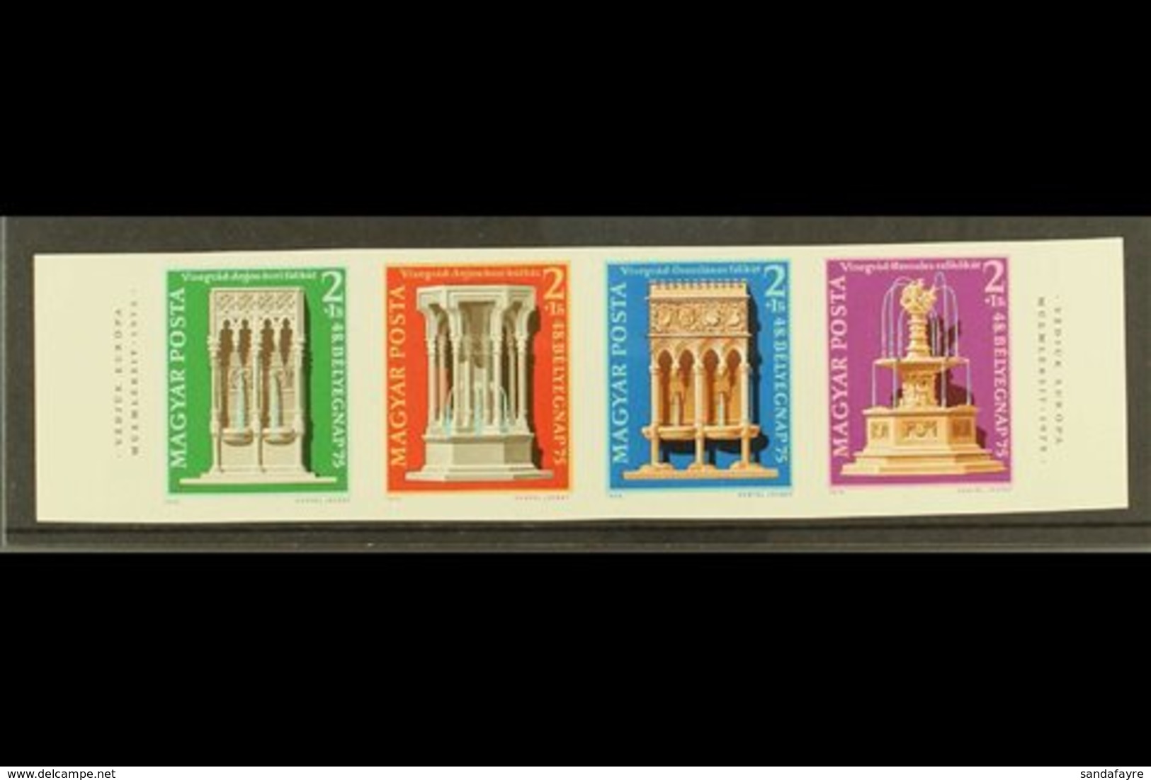 \Y 1975\Y Fountains IMPERF Se-tenant Strip Of Four, Michel 3060/63B, Never Hinged Mint. (4 Stamps) For More Images, Plea - Sonstige & Ohne Zuordnung