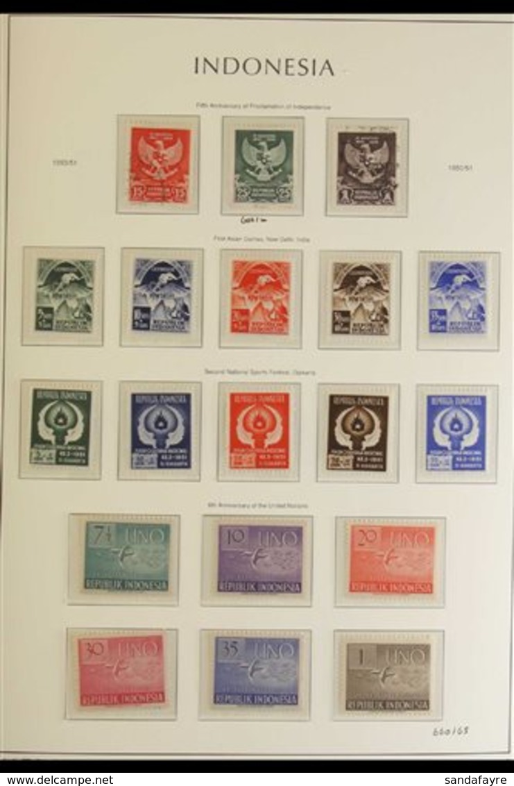 \Y 1950-1996 ALL DIFFERENT COLLECTION.\Y A Modest Mint, Nhm & Used Collection (mostly Nhm) Presented In A Pair Of Red Li - Indonesien