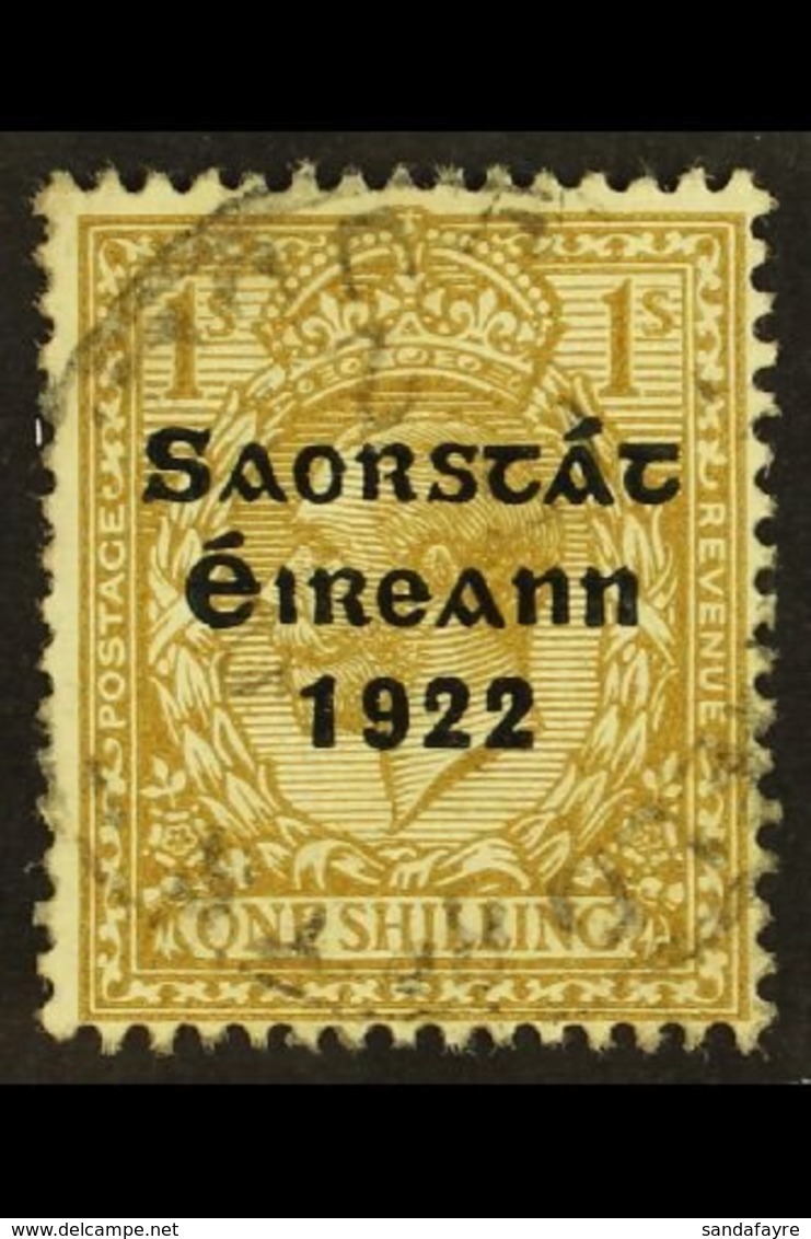 \Y 1922-23 SAORSTAT\Y 1s Bistre-brown, Showing "ONF" (Hib. T58a), Very Fine Used.  For More Images, Please Visit Http:// - Other & Unclassified