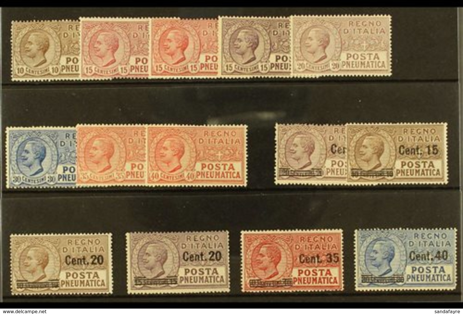 \Y 1913-27 PNEUMATIC POST\Y A Mint Selection That Includes 1913-28 Set & 1924-27 Surcharged Set. Some With Small Faults, - Ohne Zuordnung