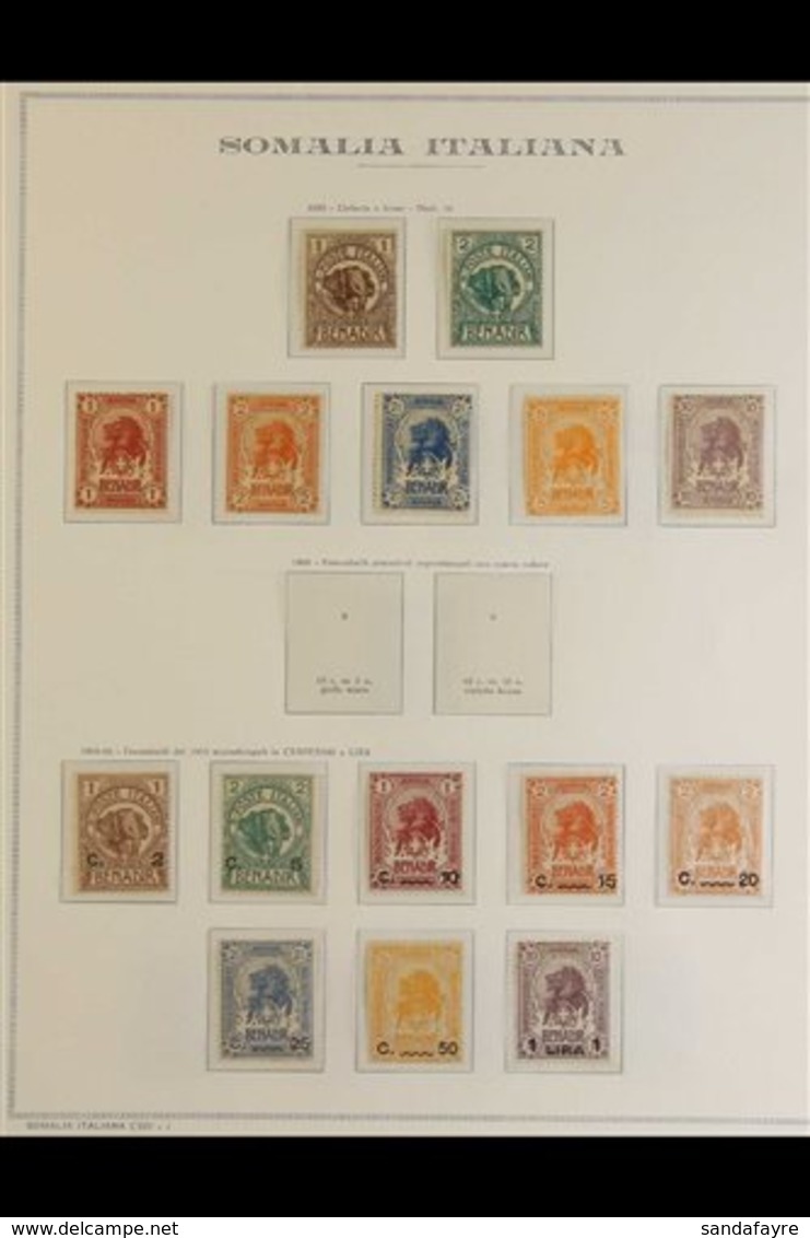 \Y SOMALIA\Y 1903-1940 ATTRACTIVE FINE MINT COLLECTION On Hingeless Pages, All Different, Includes 1903 Set, 1906-16 & 1 - Sonstige & Ohne Zuordnung