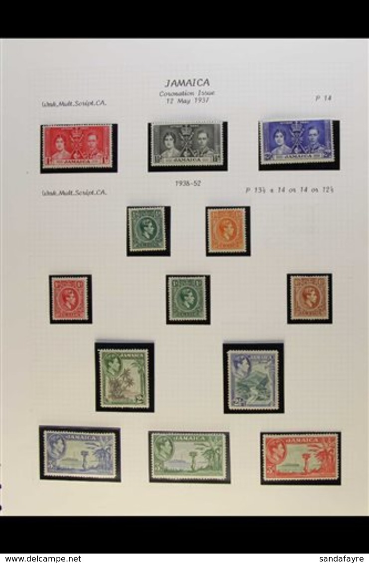 \Y 1937-52 KGVI FINE MINT COLLECTION\Y Complete For Basic KGVI Issues, 1938-52 Defins Perfs Of 5s & 10s Values, SG 118/1 - Jamaïque (...-1961)