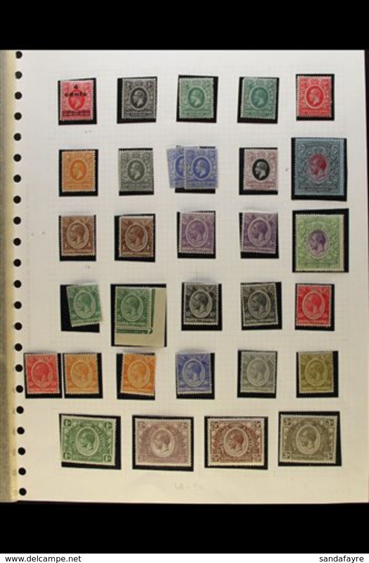 \Y 1919-1927 MINT COLLECTION\Y Presented In Mounts On An Old Album Page. Includes 1921 MSCA Watermark Set To 3r (SG 65/7 - Kenya (1963-...)