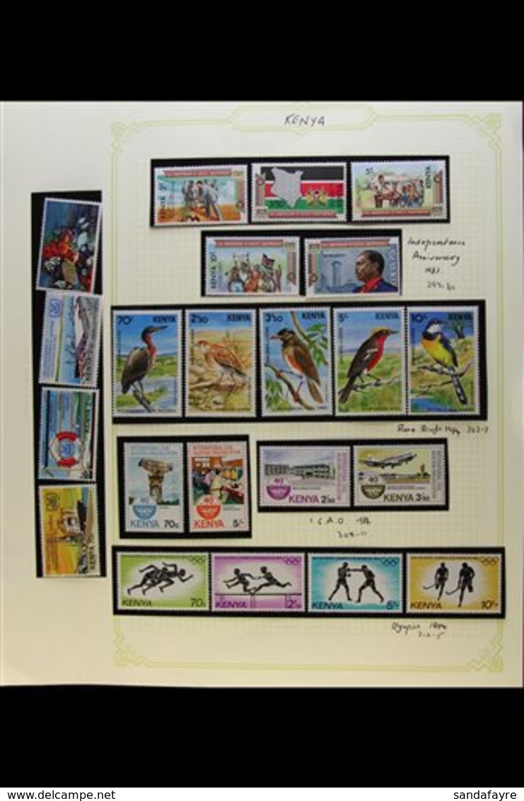 \Y 1983-98 NEVER HINGED MINT COLLECTION\Y A Beautiful All Different Collection On Album Pages With Hingeless Mounts, Inc - Kenya (1963-...)