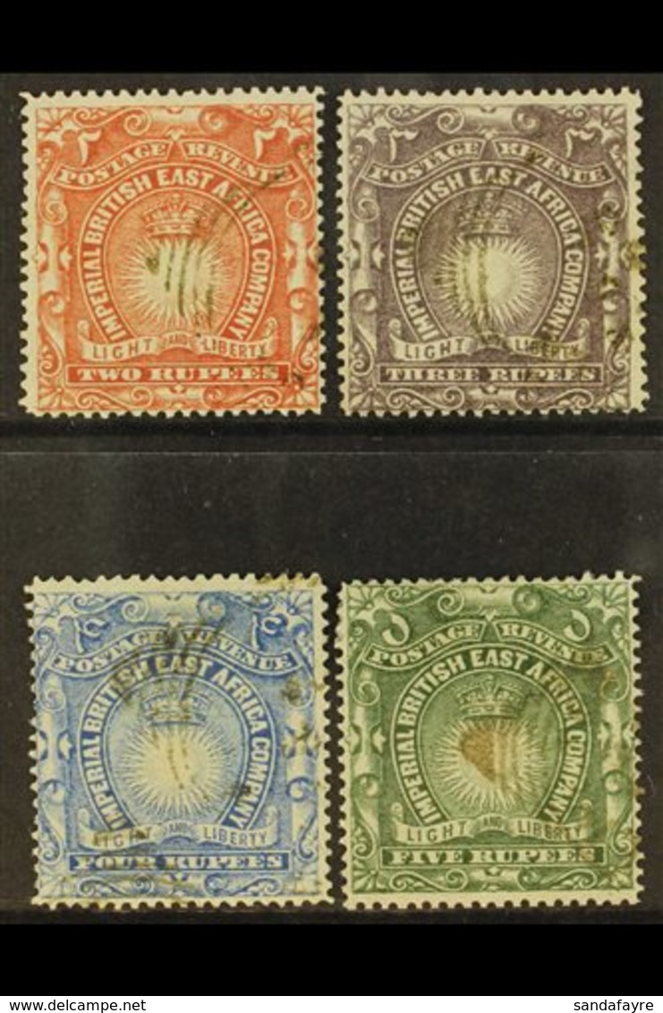 \Y 1890-95\Y 2r, 3r, 4r, And 5r "Light And Liberty" Top Values, SG16/19, Fine Used. (4 Stamps) For More Images, Please V - Vide