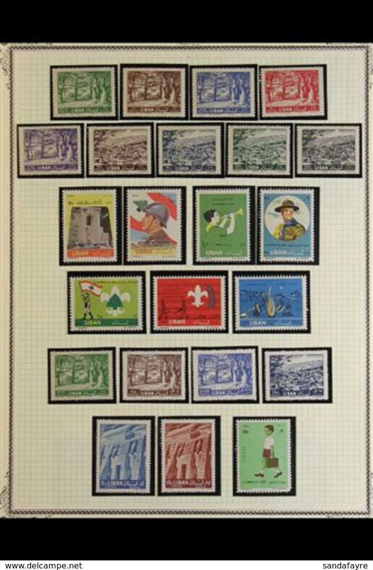 \Y 1960-1985 NHM POSTAL ISSUES COLLECTION.\Y An ALL DIFFERENT Never Hinged Mint Postal Issues Collection With Many Compl - Libanon