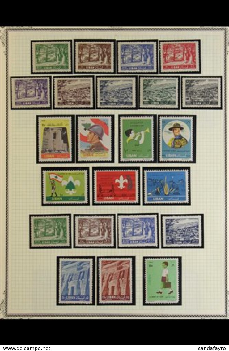 \Y 1960-1985 NHM POSTAL ISSUES COLLECTION.\Y An ALL DIFFERENT Never Hinged Mint Postal Issues Collection With Many Compl - Liban