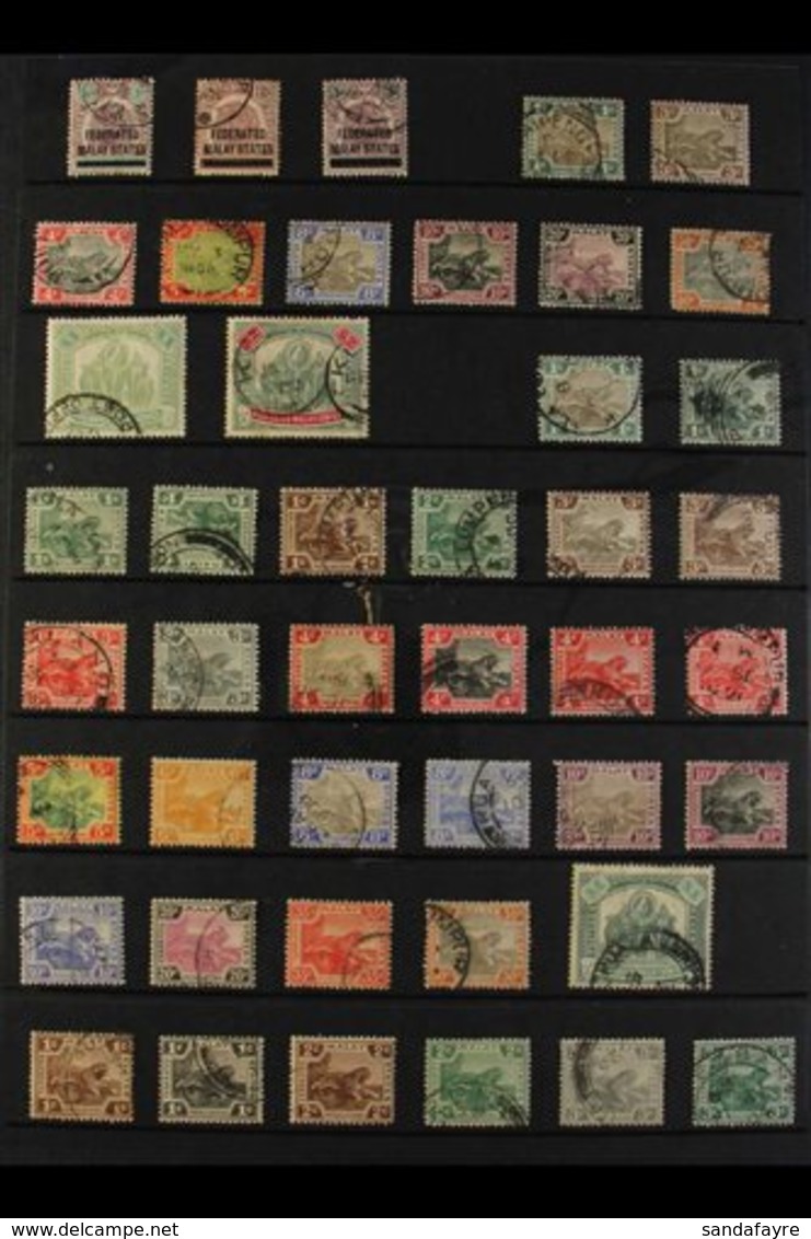 \Y FEDERATED MALAY STATES\Y 1900-1934 ALL DIFFERENT USED COLLECTION With 1900 (Negri Sembilan Overprinted) 1c, 2c And 3c - Sonstige & Ohne Zuordnung