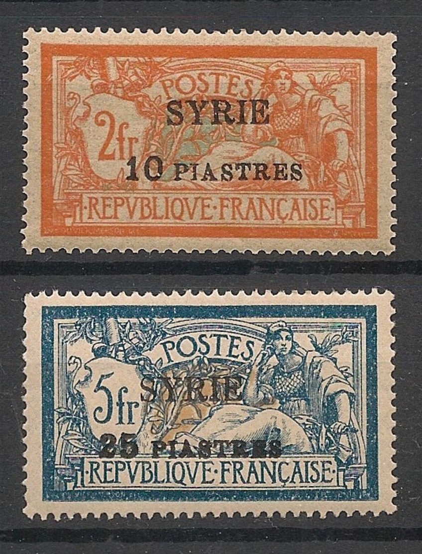 Syrie - 1924 - N°Yv. 117 - 118 - Merson 2 Valeurs - Neuf Luxe ** / MNH / Postfrisch - Unused Stamps